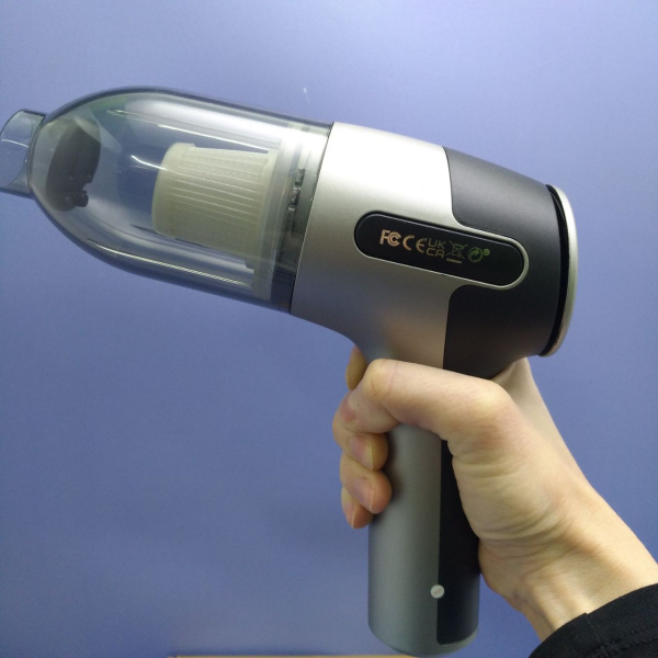Портативный вакуумный пылесос для авто и дома Vacuum Cleaner, 5 насадок, 2 сменных фильтра, 2000 мАч